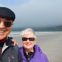 A windy day on the Inch Strand — Dingle Peninsula, Ireland.