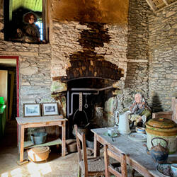 A glimpse of the interior of the main cottage — Famine Cottage ... Dingle Peninsula, Ireland.