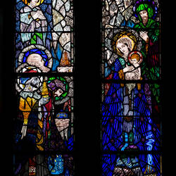 Harry Clarke's "The Visit of the Magi" - Díseart Chapel ... Dingle, Ireland.
