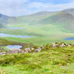 Looking across the valley @ Conor Pass - Ireland.
