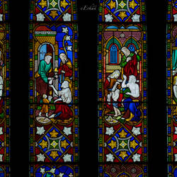 Stained glass window @ the Church of St Nicholas — Adare, Ireland.