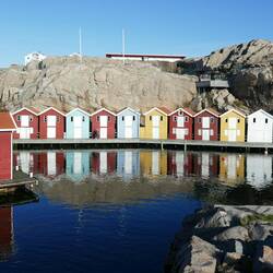 Les célèbres cabanes de pêcheurs colorées