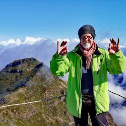 After an amazing 3 hour hike, the summit of Pico Ruivo is reached!
