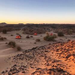 Wunderschöner campsite in einem wadi