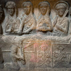 The Entombment panel from the MacMahon/Creagh Tomb @ the Ennis Fruary — Ennis, Ireland.
