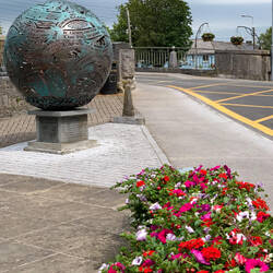 The Centurial Sphere marks the 100th anniversary of the Easter 1916 uprising — Ennis, Ireland.