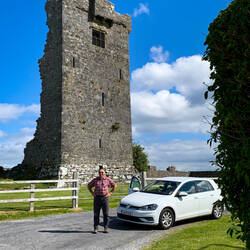 Not much left of the castle at all — Shanmuckinish Castle, Ireland.
