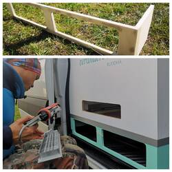 Schuhschrank und Lüftung für das Kochfeld