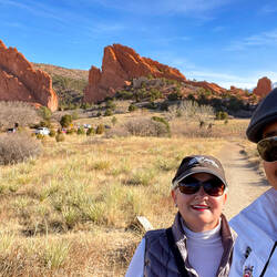 A "we are here" selfie @ Garden of the Gods — Colorado Springs, CO.