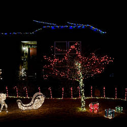 Christmas cheer in Colorado Springs, Colorado.