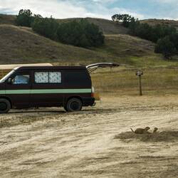 Besucher im Badlands Nationalpark