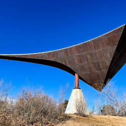 "The Windmark" ... a rusty steel sculpture @ Quail Lake Park ... Colorado Springs, CO.