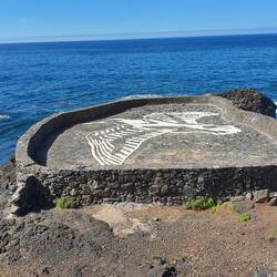 Dieses Kunstwerk ist aus Salz gemacht.