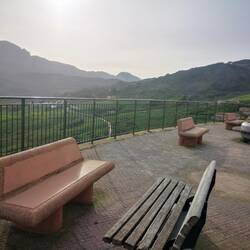 All the benches facing away from the view 😂