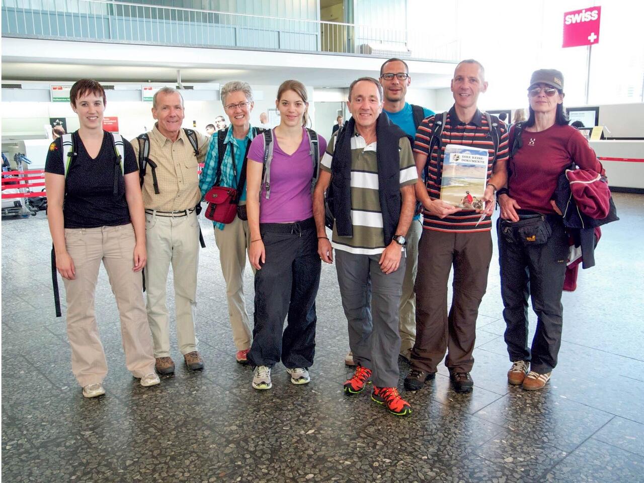 Gruppenfoto aller Reiseteilnehmer