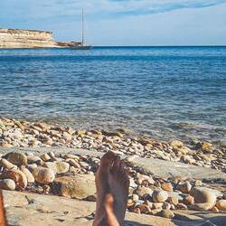 Petite crique sur l'île de Malte (Il-Ħofra ż-Żgħira)