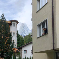 Blick vom Hotel