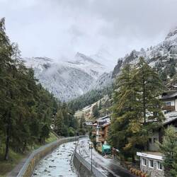 Das Matterhorn ist nur zu erahnen
