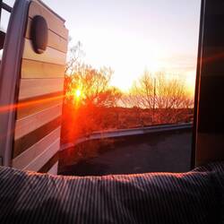 View from my bedroom door this morning