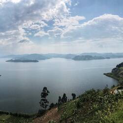 Blick auf den Lake Mutanda