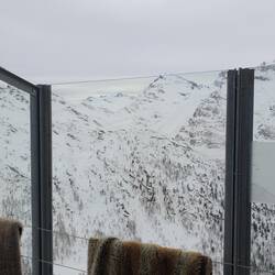 Aussicht von der Terrasse (Foto vom Vortag)