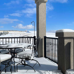 A little too chilly for al fresco dining — Colorado Springs, CO.