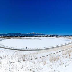 Our neighborhood lake winterscape — Colorado Springs, CO.