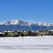 Slightly breezy in the 'hood ... but it's a-blowin' atop Pikes Peak — Colorado Springs, CO.