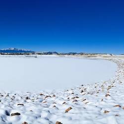Our neighborhood lake winterscape — Colorado Springs, CO.