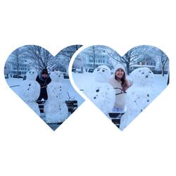 Our first snow as a couple