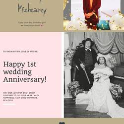 Our 1st wedding anniversary ❤on quarantine