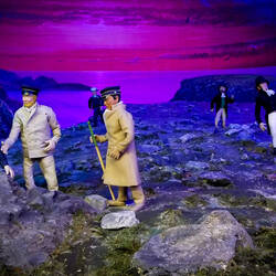 Famous tourists: King Chulalongkorn (L) & Prince of Orleans from France (R) — Visitor Hall.