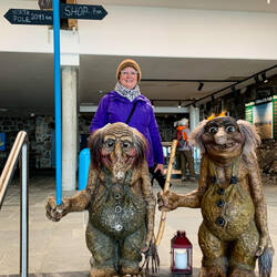 You know you're in Norway when you see trolls ... Visitor Hall — Nordkapp, Norway.