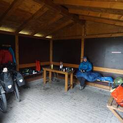 Unsere Rettung die Schutzhütte von Tündern