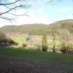 Blick auf Neckar und Neckartal-Radweg