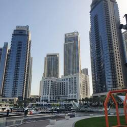 Dies ist fast die einzige Ecke in Creek Harbour, die bereits fertiggestellt ist