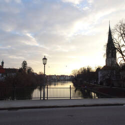 Morgenstimmung am Neckar in Rottenburg