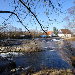 Neckar mit Blick auf Unterensingen