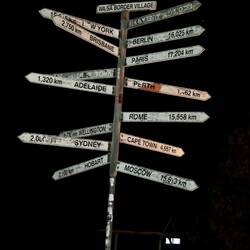 International Signpost at Border Village