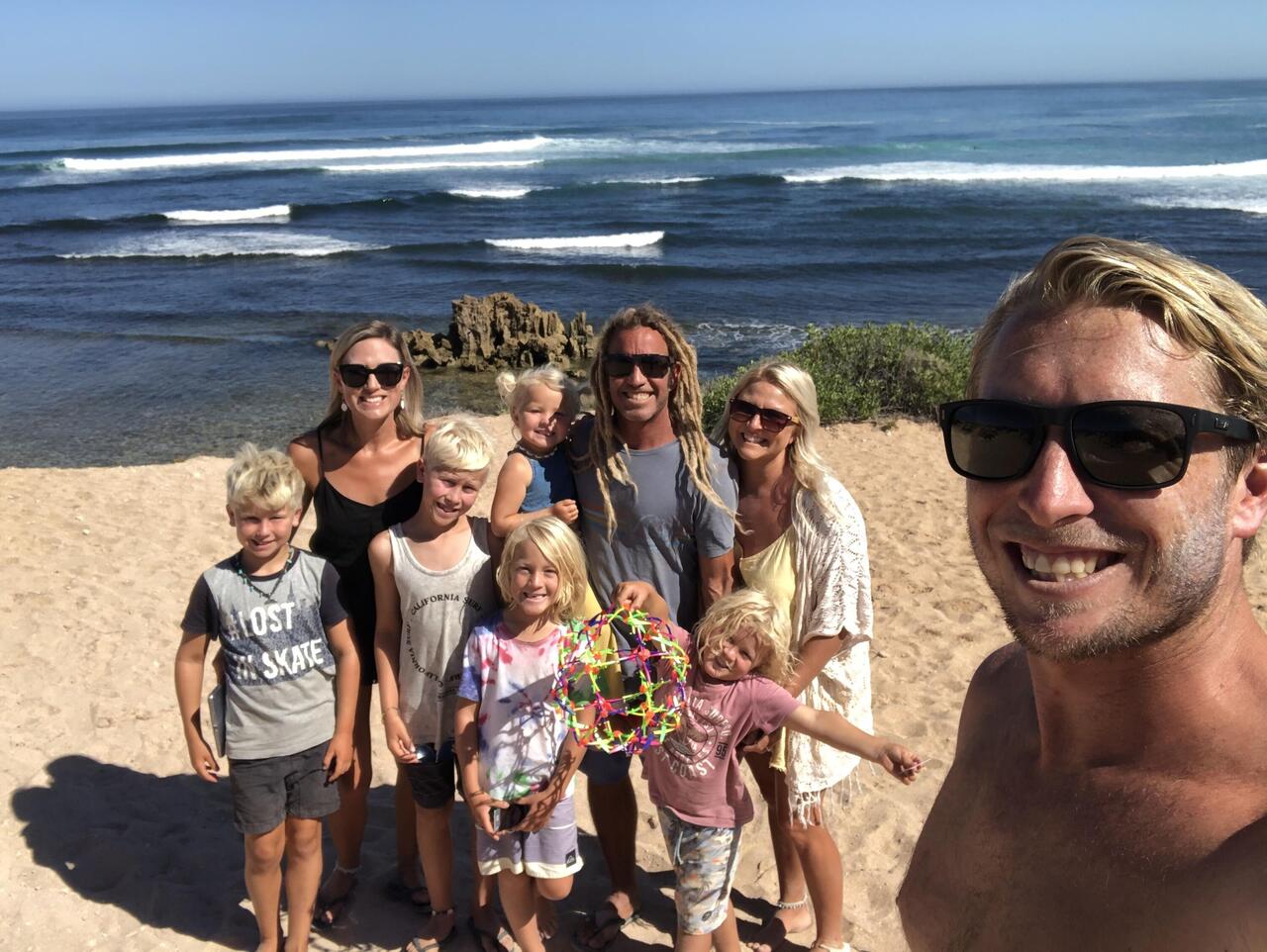 Howie, Kelly and the kids Bodie, Reef and Ocean