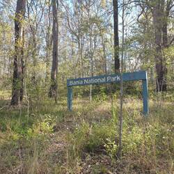 Our only clue of where we were.