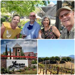 Wine tasting at Leoness Cellars