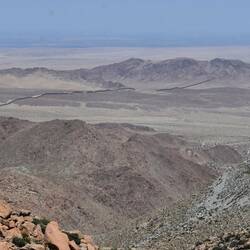 Im Hintergrund die USA mit dem Grenzzaun