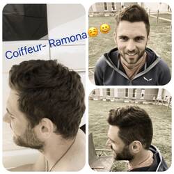 Bim Dani eschs Ziit worde före Coiffeur... d Ramona hed sech ned schlächt gschlage...😀