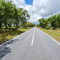 This photo says it all! 30 kms straight tarred road.