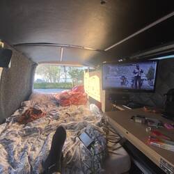 Schon ein cooler Arbeitsplatz.