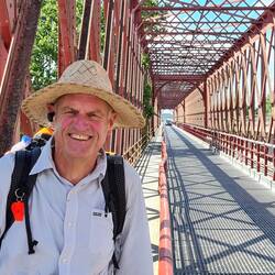Rail bridge crossing Tejo