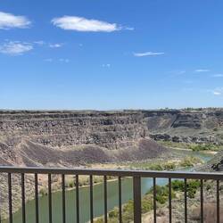 Crossing the Perrine Bridge to get to I-84 ... bye, bye Twin Falls, ID.