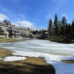 The grounds at the Alyeska Resort — Girdwood, AK.
