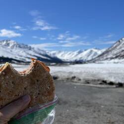 Lunch with a view ... as my photography mentor would describe this blurred background image.